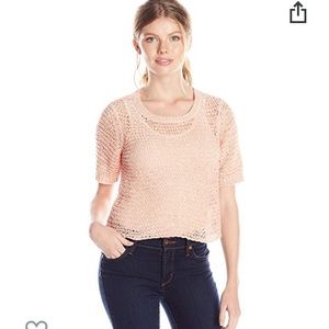 Vero Moda Peach Short Sleeve Sweater, Med NWT